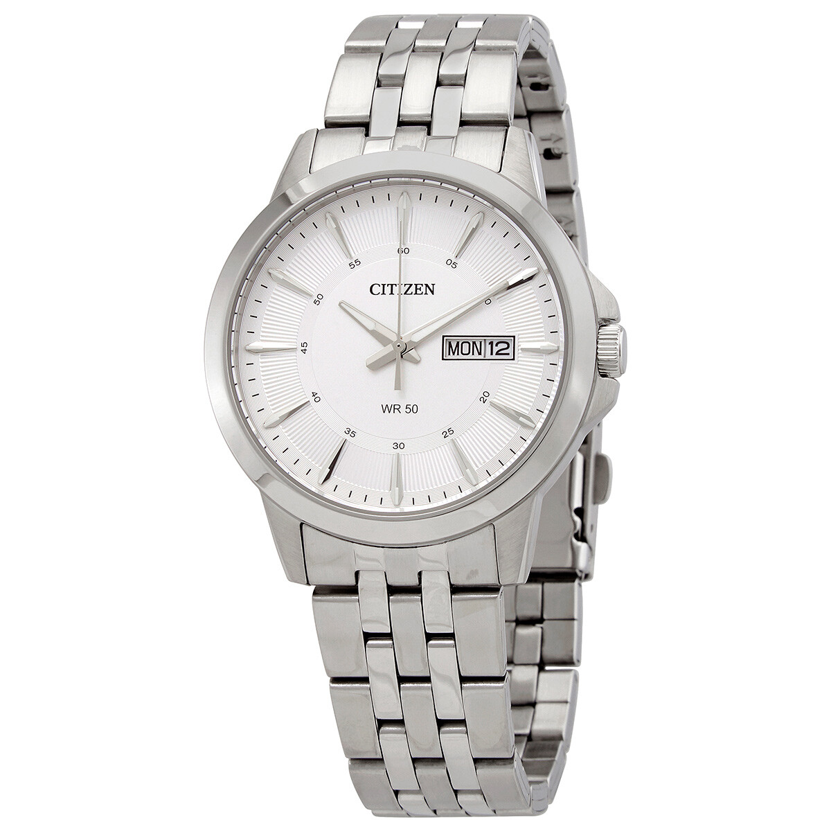 Citizen Quartz Silver Dial Stainless Steel Men's Watch BF2011-51A