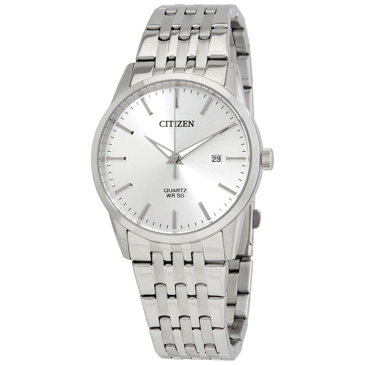 Citizen Quartz Silver Dial Stainless Steel Men's Watch BI5000-87A