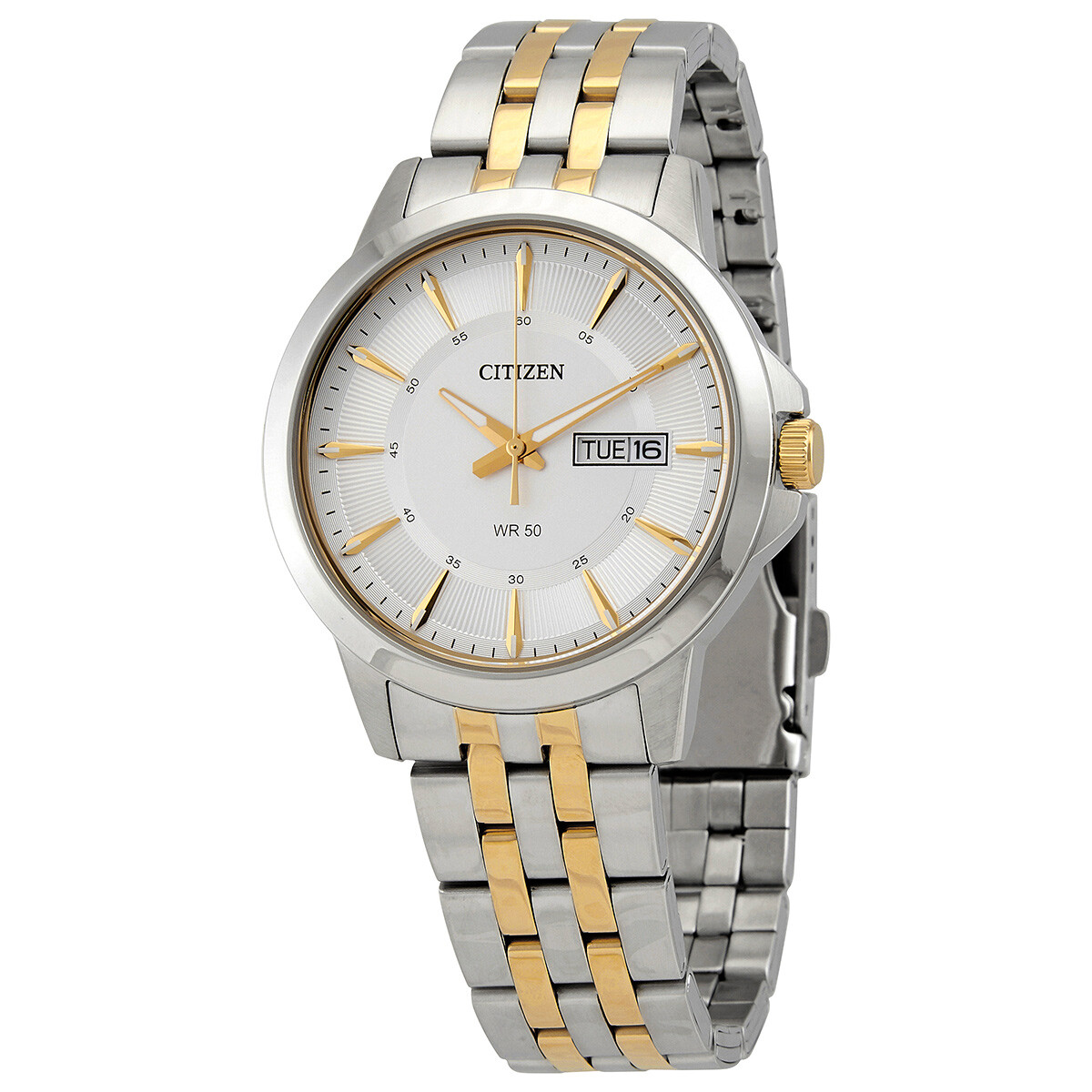 Citizen Quartz Silver Dial Two-tone Men's Watch BF2018-52A