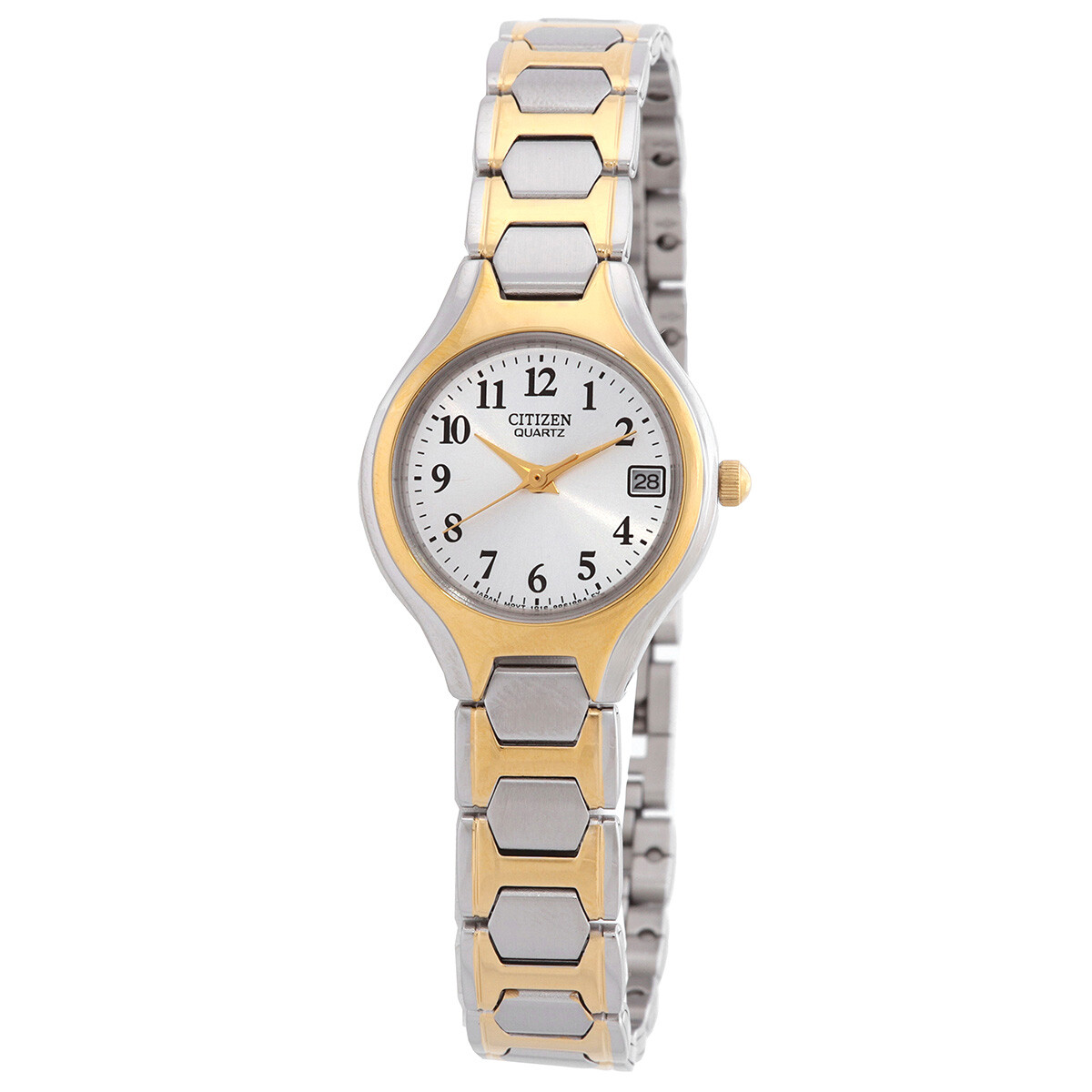 Citizen Quartz White Dial Two-Tone Ladies Watch EU2254-51A