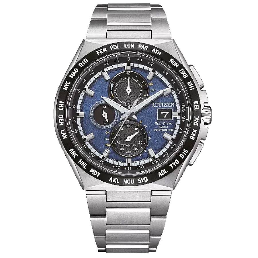 Citizen Radio-Controlled Chronograph Blue Dial Men's Watch AT8238-84L