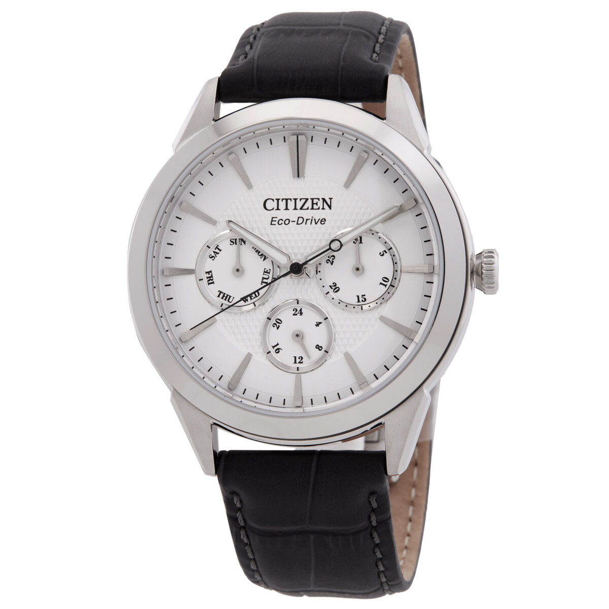 Citizen Rolan Multifunction Eco-Drive Silver Dial Men's Watch BU2110-01A