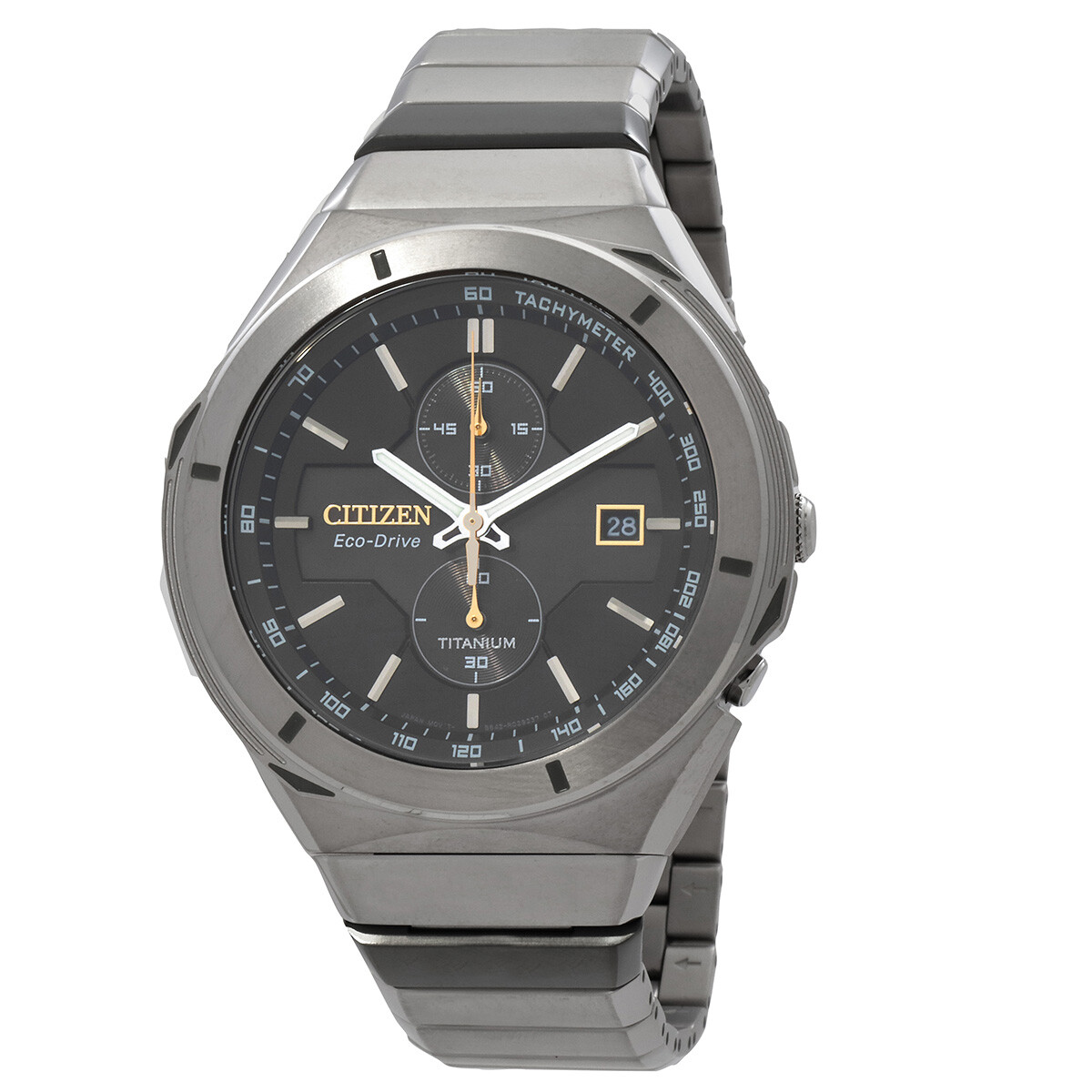 Citizen Super Titanium Armor Chronograph Black Dial Men's Watch CA7058-55E