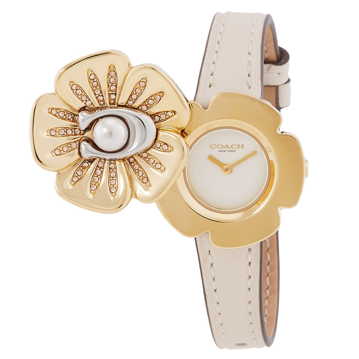 Coach Audrey Quartz Crystal Mother of Pearl Dial Ladies Watch