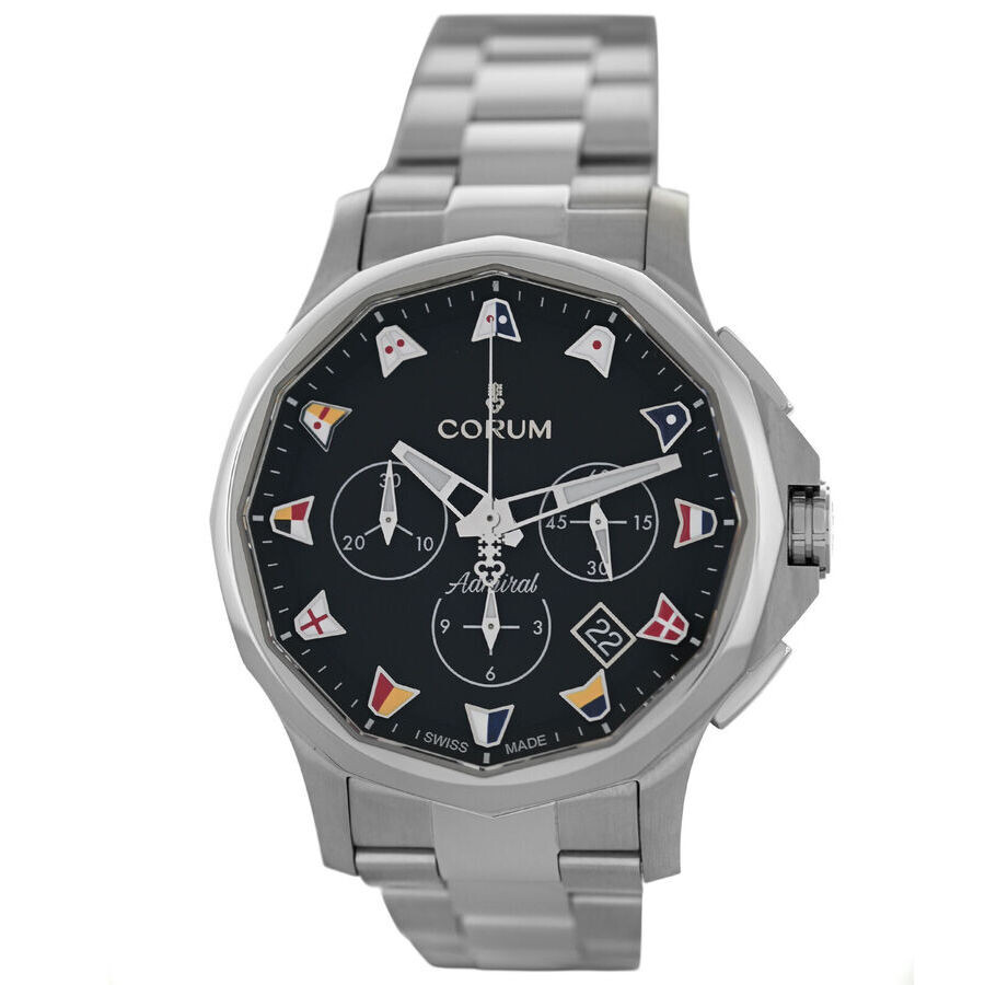 Corum Admiral Legend Chronograph Automatic Black Dial Men's Watch 984.111.20 A984/04252