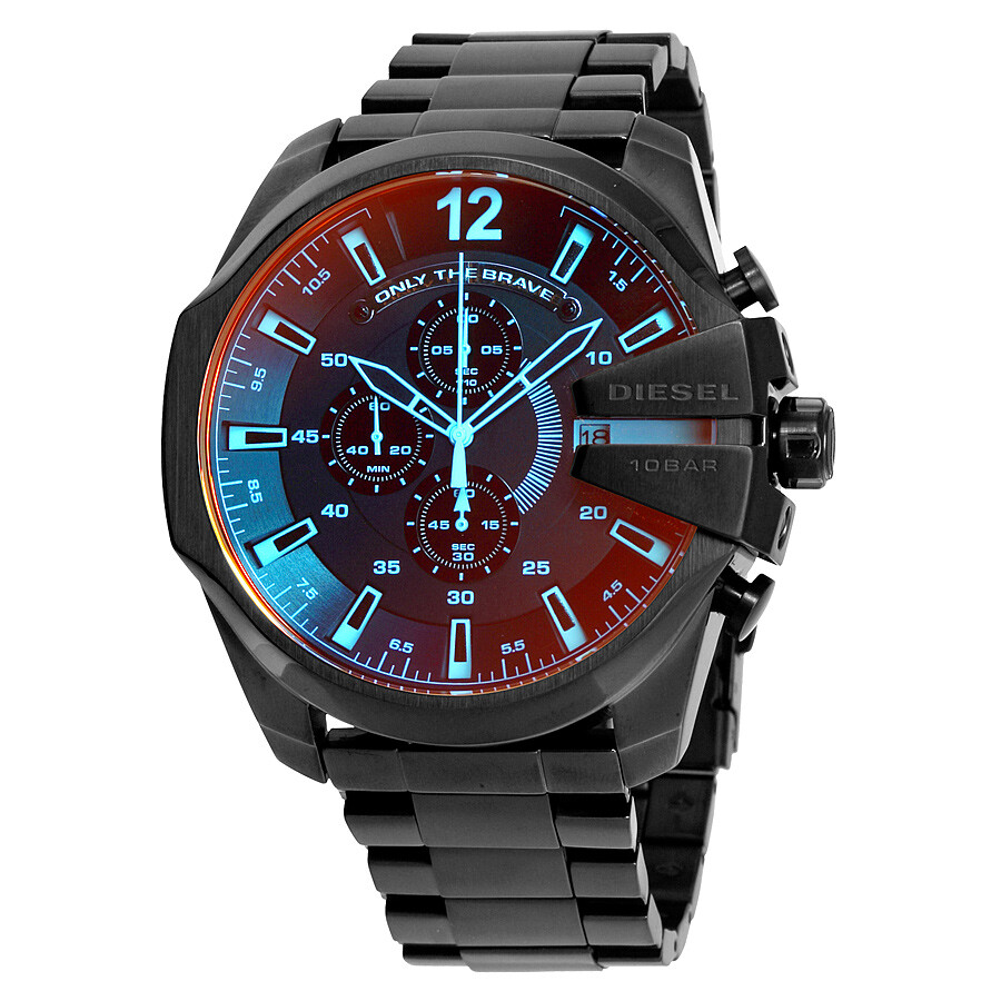 Diesel Baby Chief Chronograph Quartz Gold Dial Men's Watch