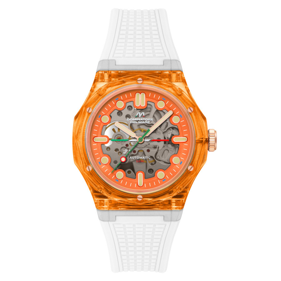 Dominatore Del Mare Ravello Automatic Orange Dial Men's Watch DD-8029-03