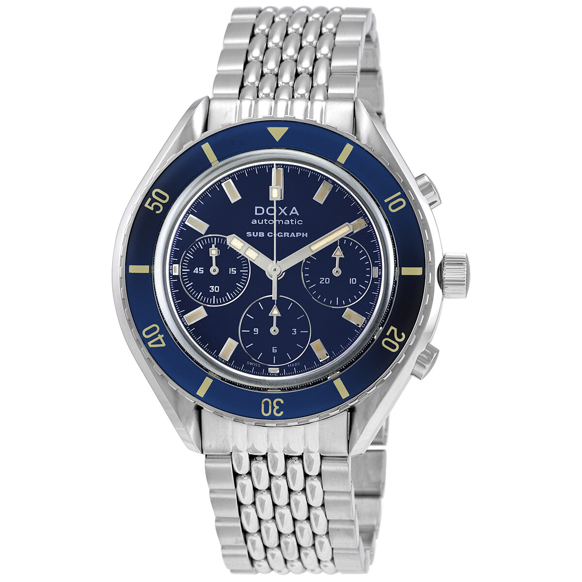 Doxa Sub 200 C-Graph Chronograph Automatic Blue Dial Men's Watch 798.10.201.10