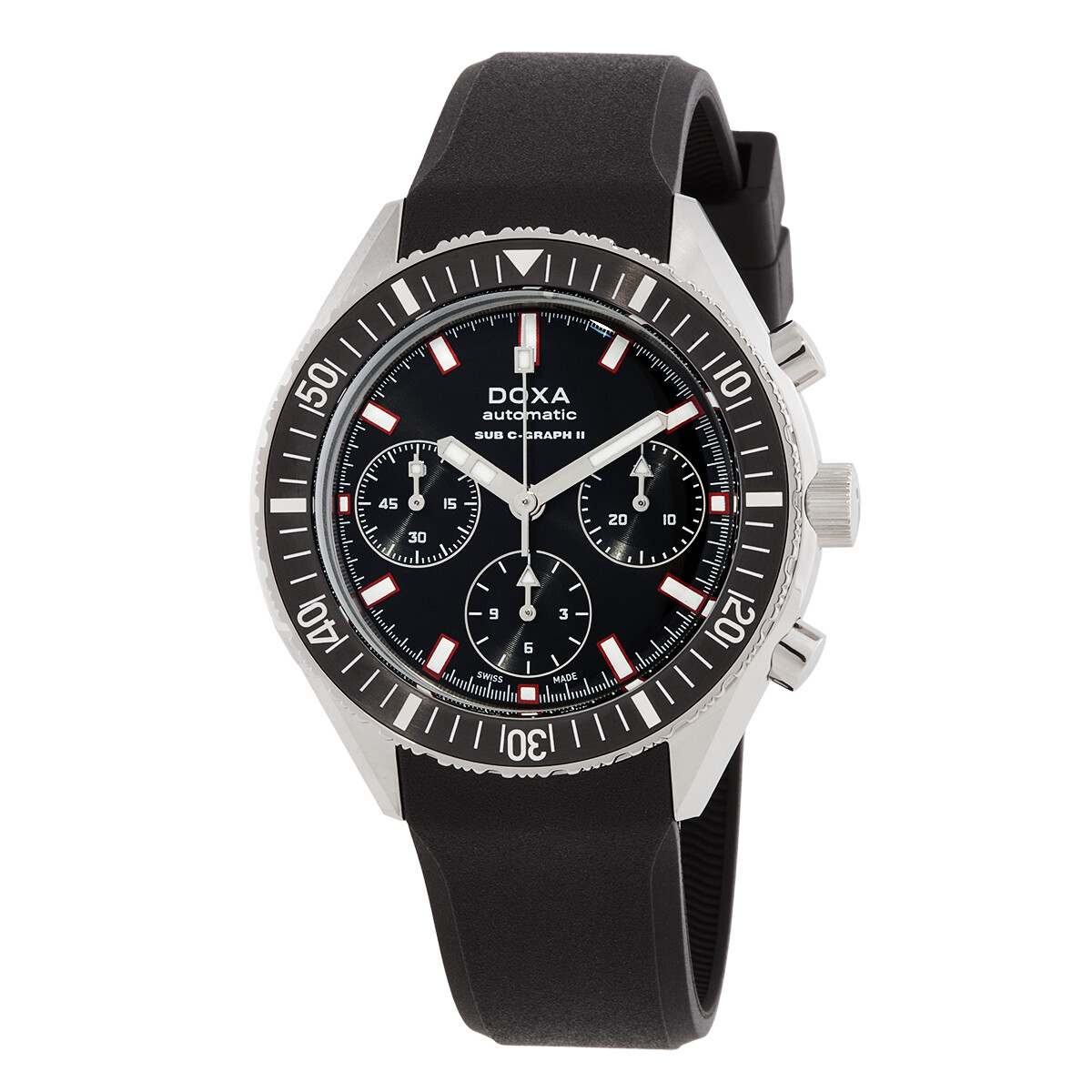 Doxa SUB 200 C-Graph II Chronograph Automatic Black Dial Men's Watch 797.10.101.20