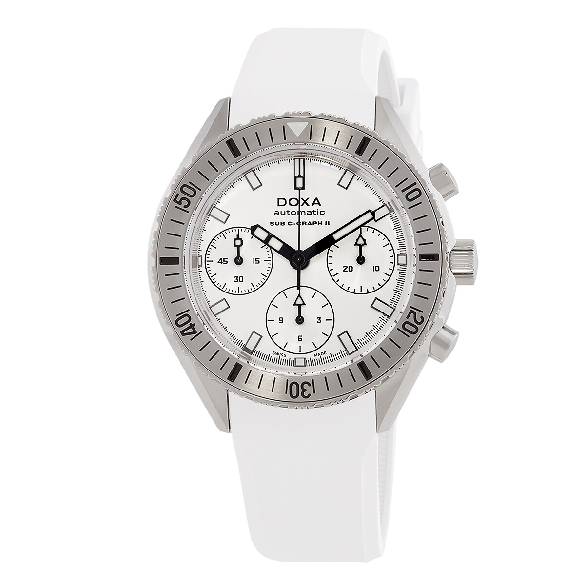 Doxa SUB 200 C-Graph II Chronograph Automatic Silver Dial Men's Watch 797.10.011.23