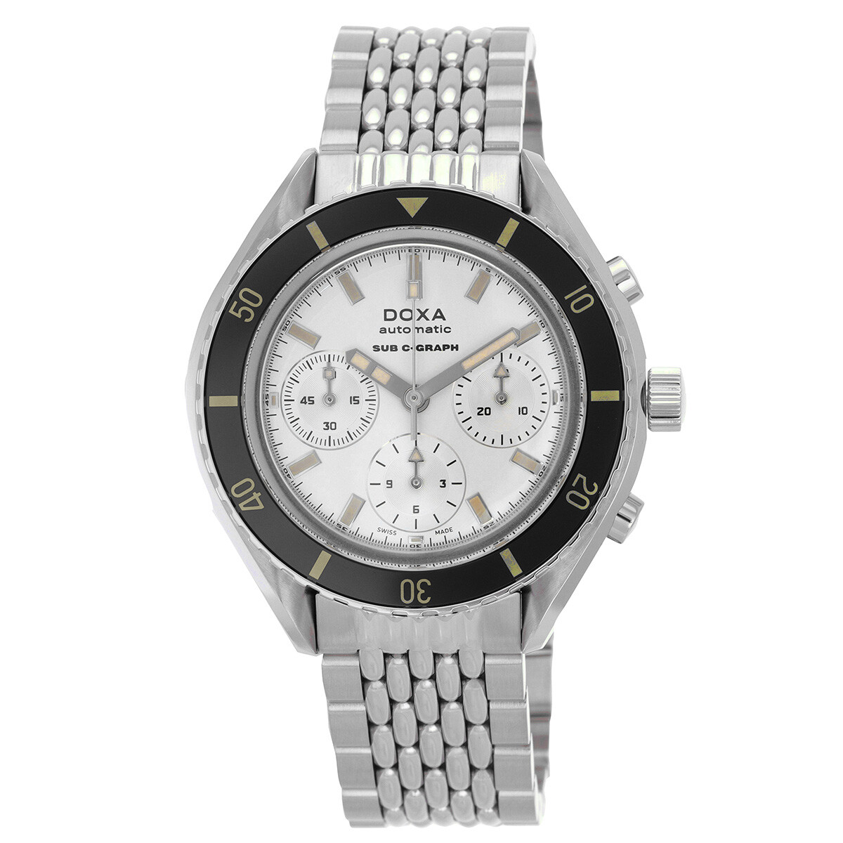 Doxa Sub 200 C-Graph Searambler Chronograph Automatic Silver Dial Men's Watch 798.10.021.10