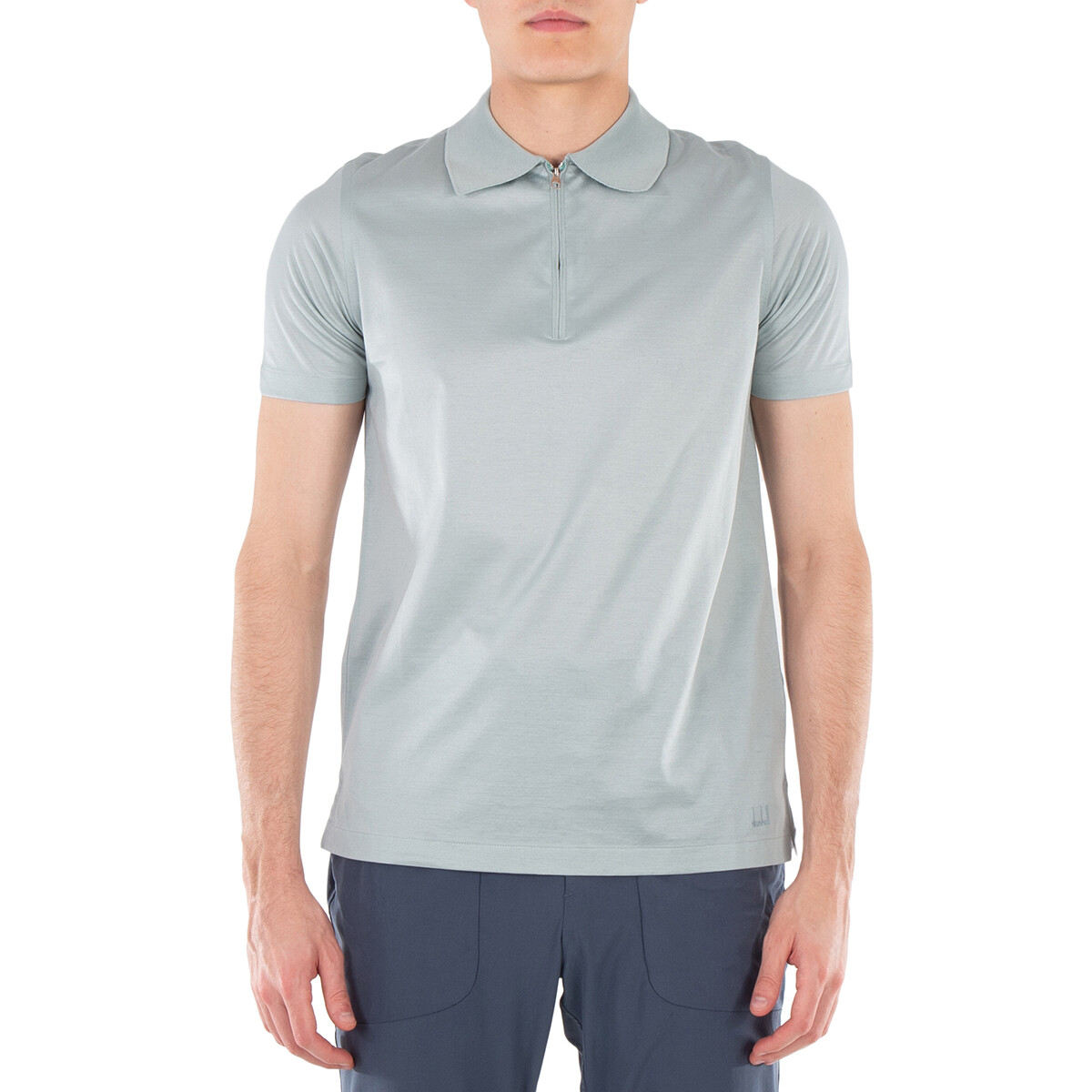 Dunhill Logo Embroidery Cotton Polo Shirt