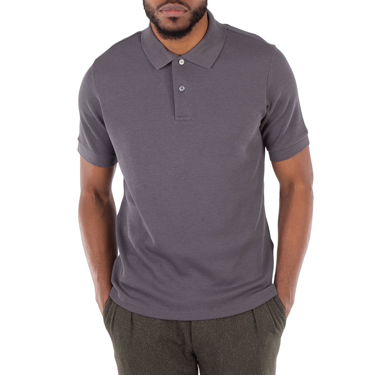 Dunhill Short Sleeve Cotton Blend Polo Shirt