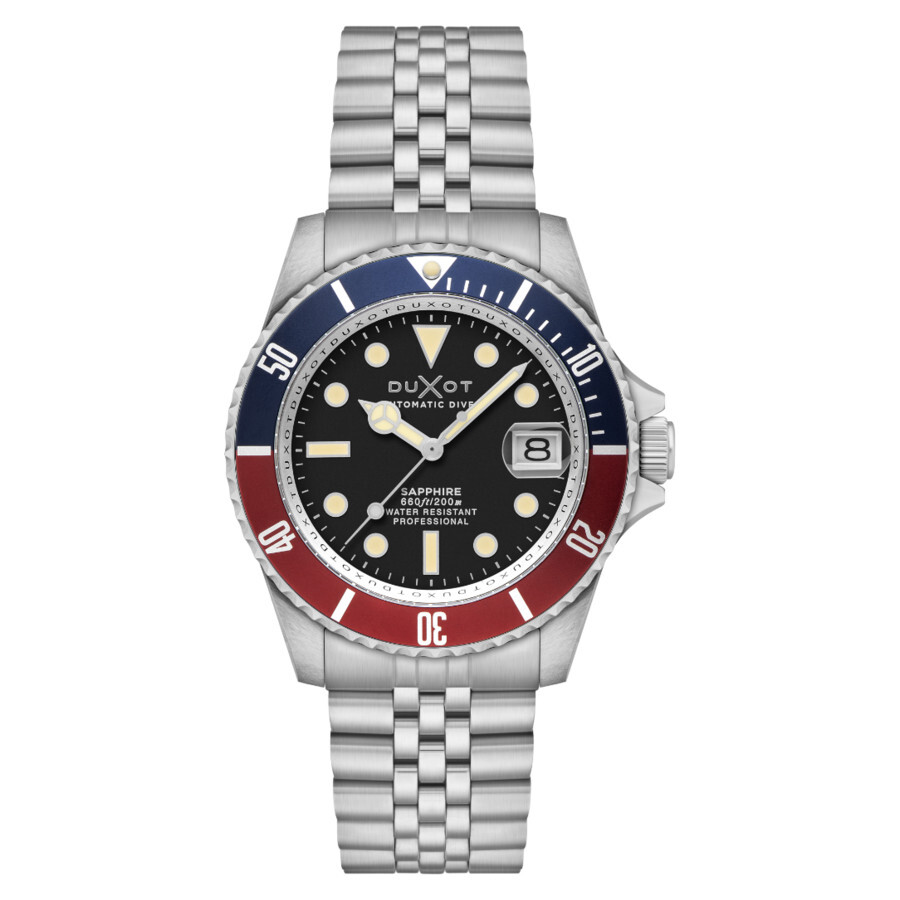 Duxot Atlantica Diver Automatic Black Dial Men's Watch DX-2057-11