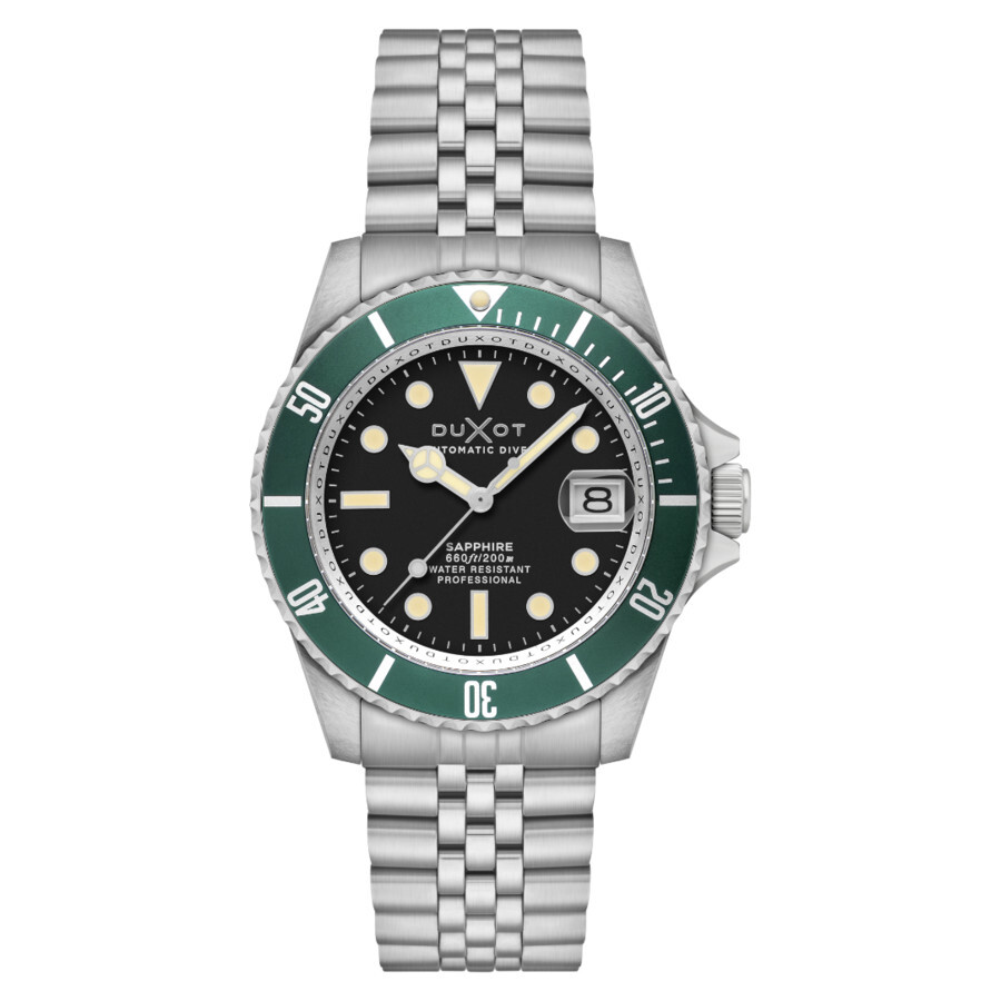 Duxot Atlantica Diver Automatic Black Dial Men's Watch DX-2057-33