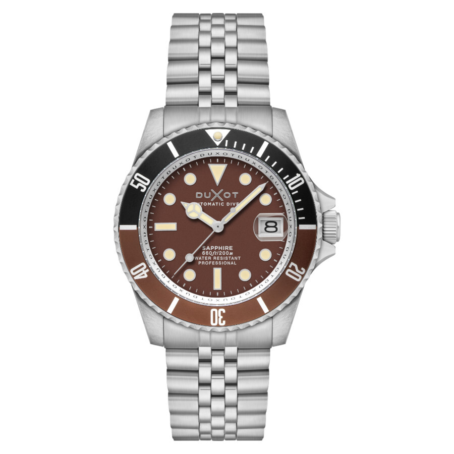 Duxot Atlantica Diver Automatic Brown Dial Men's Watch DX-2057-99