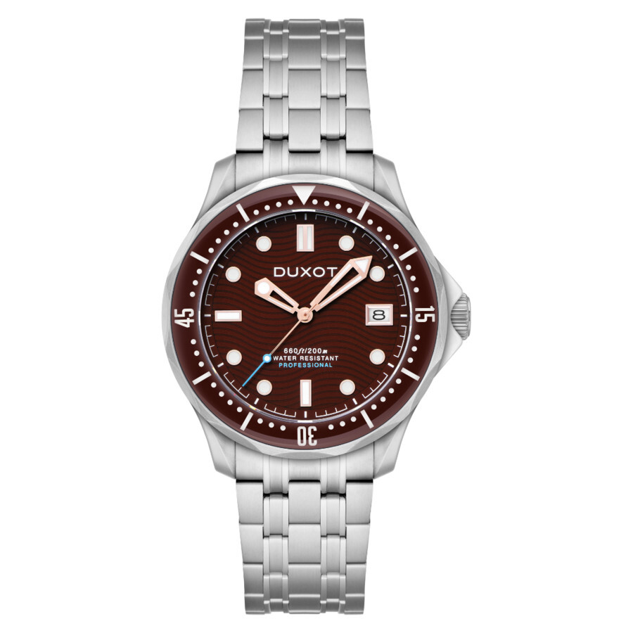 Duxot Henri Diver Automatic Brown Dial Men's Watch DX-2060-44