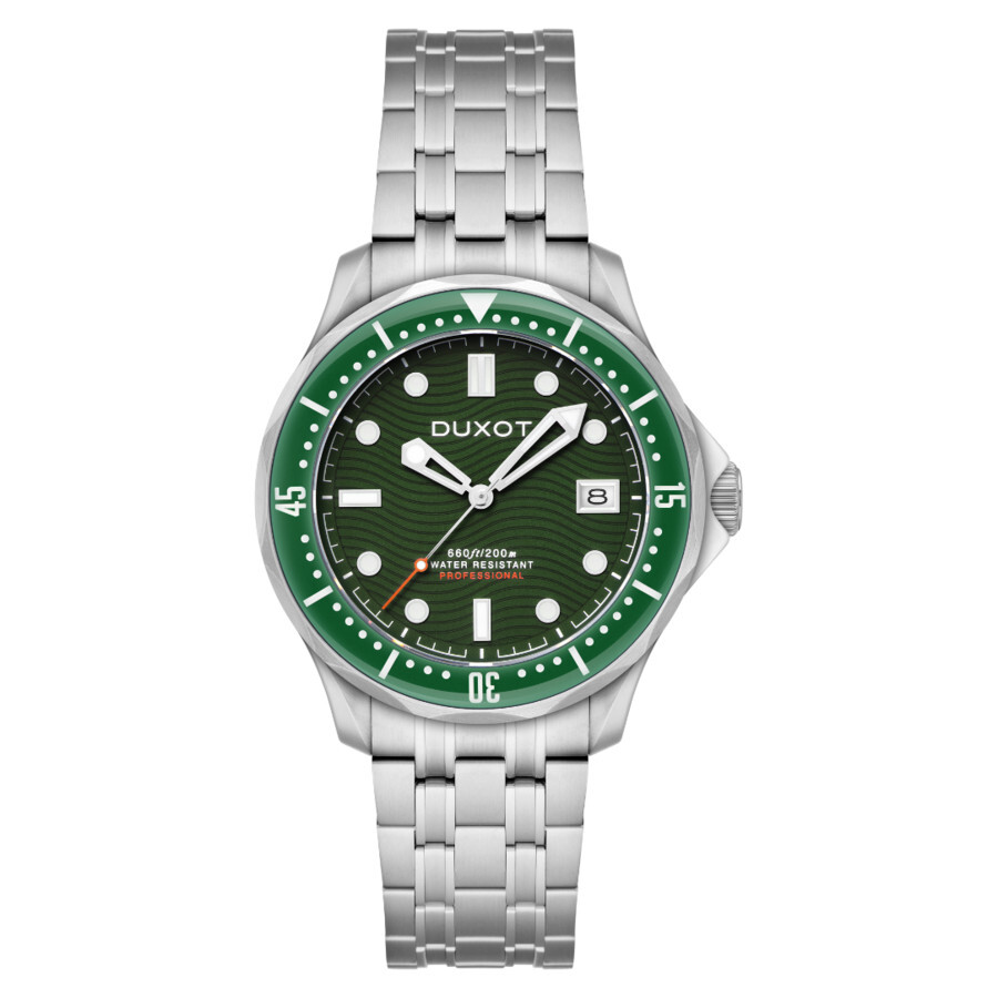 Duxot Henri Diver Automatic Green Dial Men's Watch DX-2060-33