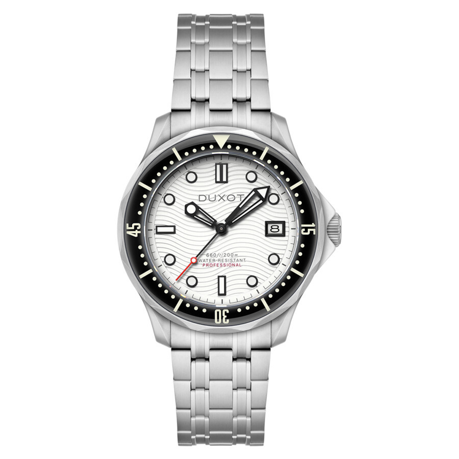 Duxot Henri Diver Automatic White Dial Men's Watch DX-2060-77