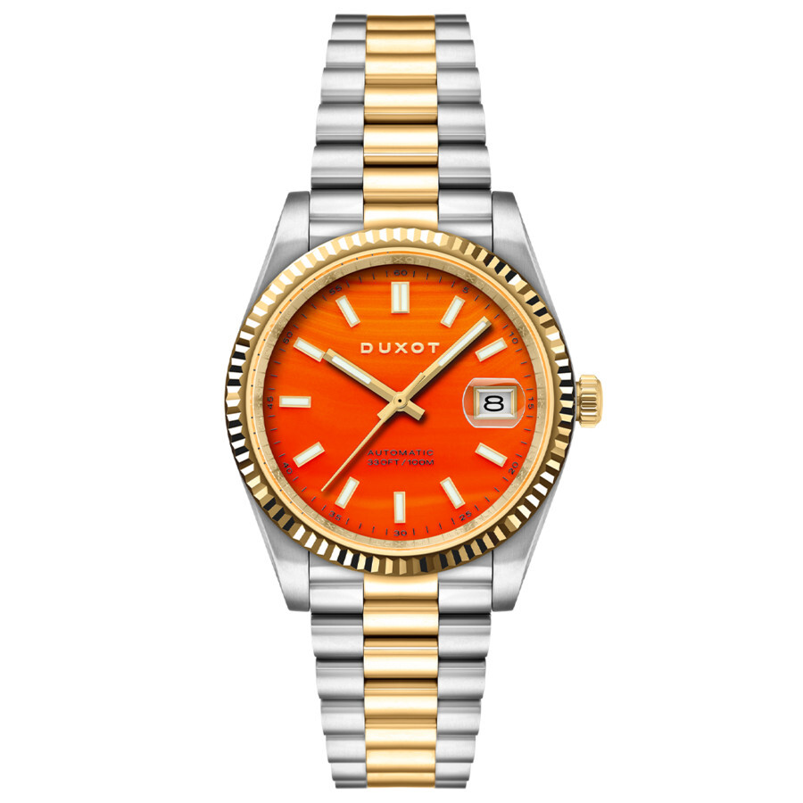 Duxot Marcel Automatic Orange Dial Men's Watch DX-2059-GG