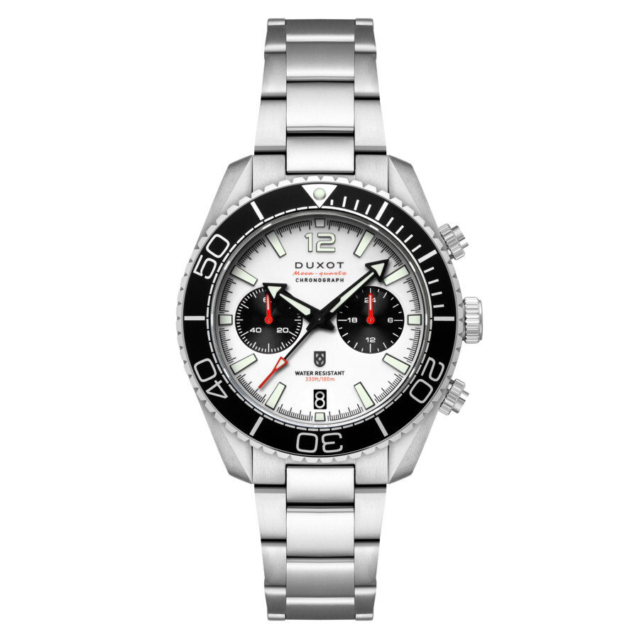 Duxot Tiburon Chronograph Quartz White Dial Men's Watch DX-2062-44