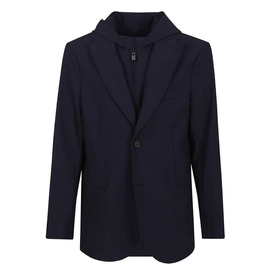 Emporio Armani Men's Bicolor Hooded Jacket, Brand Size 52 (US Size