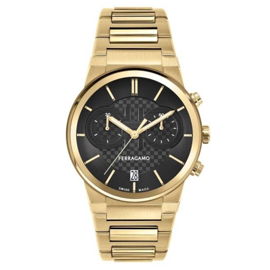 Ferragamo Chronograph Quartz Black Dial Men's Watch SFME01323