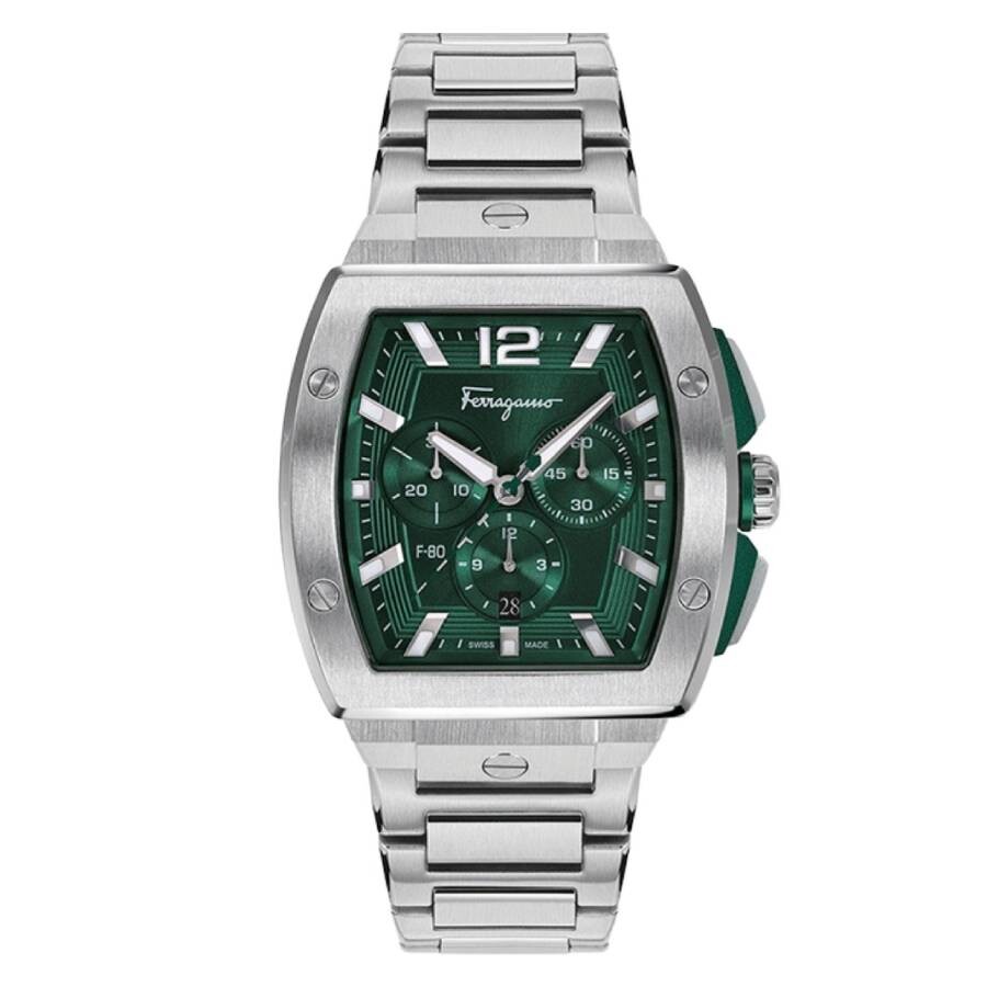 Ferragamo SLX Quartz Green Dial Men's Watch SFKP00523