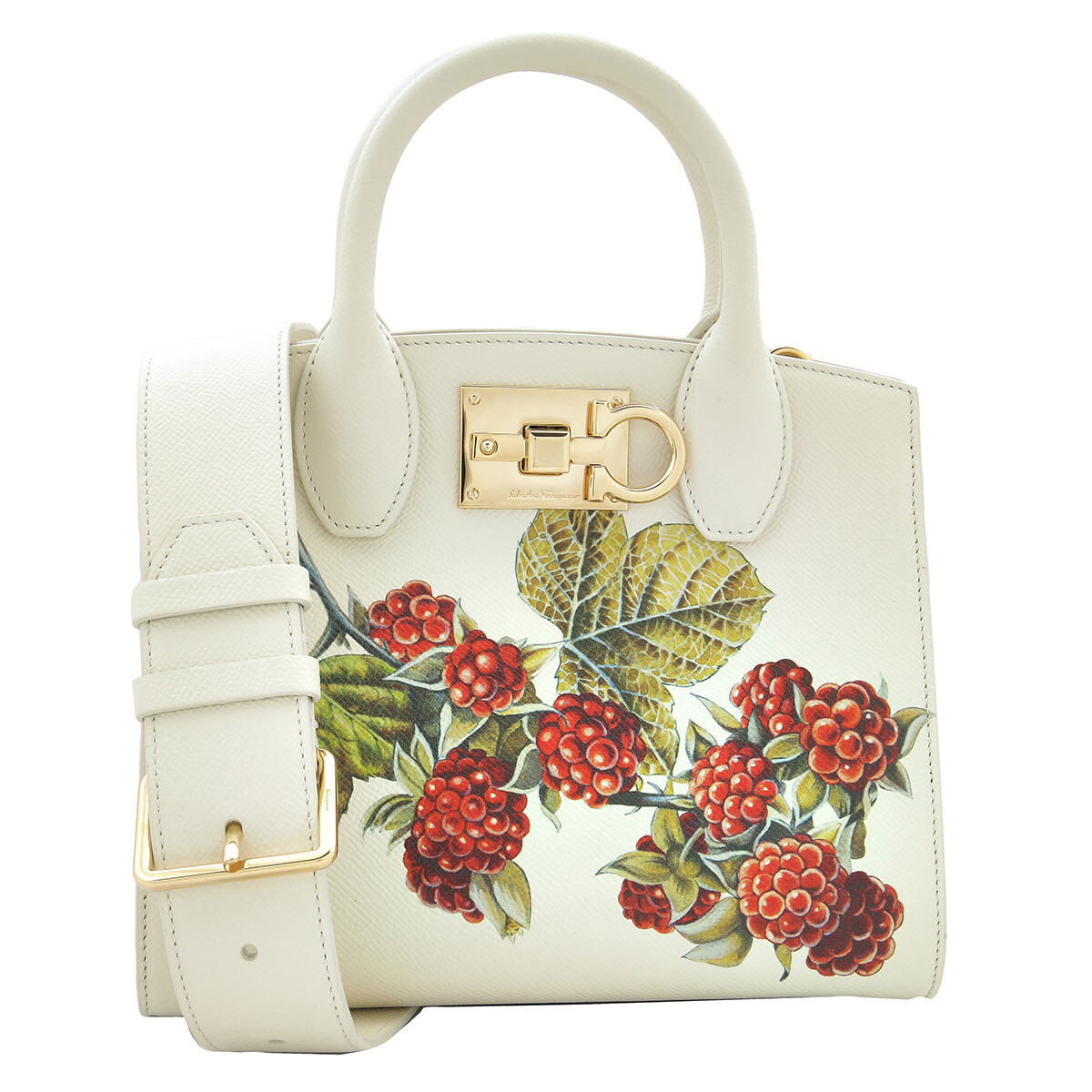 Ferragamo Small Iconic Top Handle Bag - Red 212193 749306