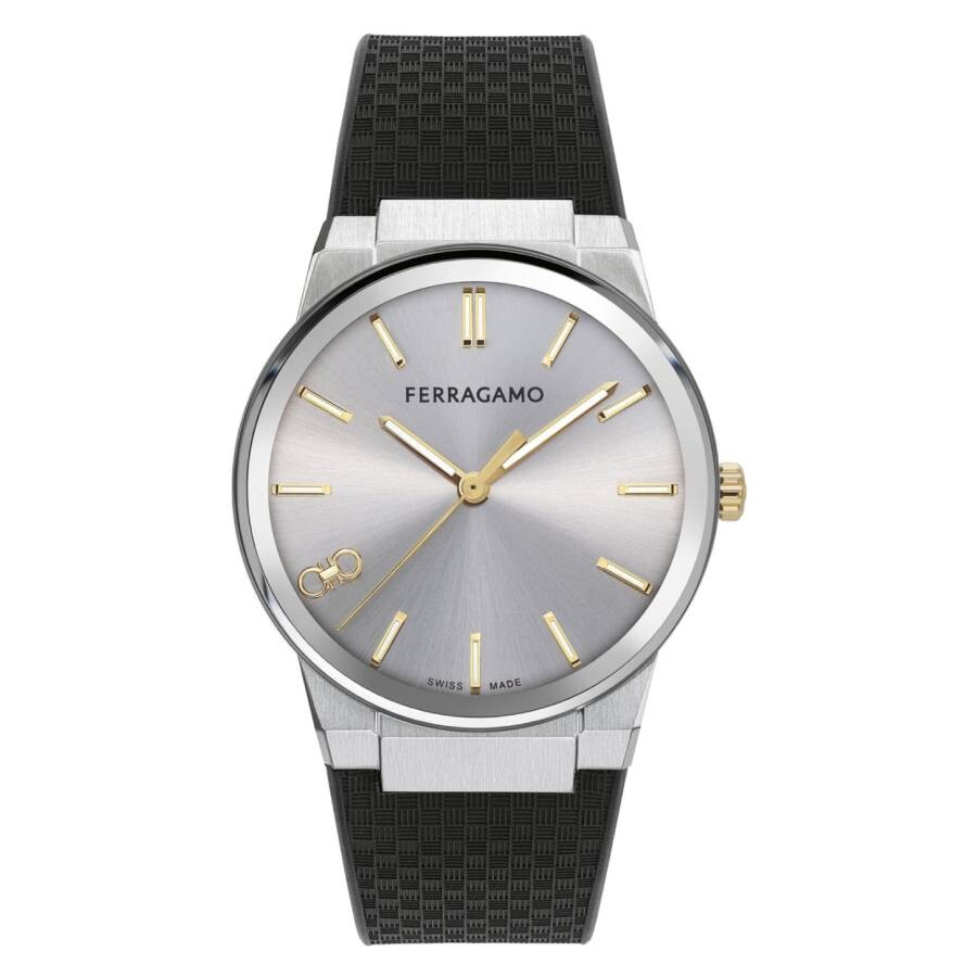 Ferragamo Infinity Sapphire Quartz Silver Dial Men's Watch SFST00124