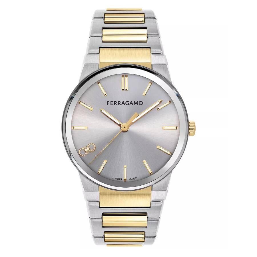 Ferragamo Infinity Sapphire Quartz Silver Dial Men's Watch SFST00424