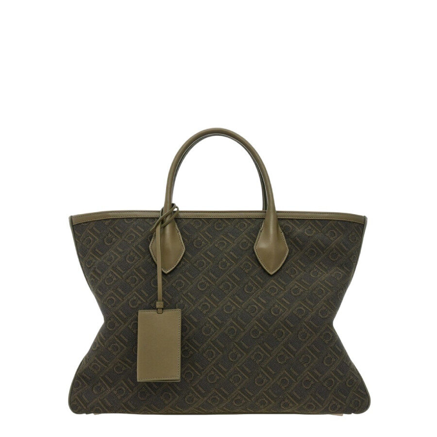 Salvatore Ferragamo｜TOTEBAGS (211424 768897) Ferragamo Ladies Pink Small Leather Studio Box Bag 211424
