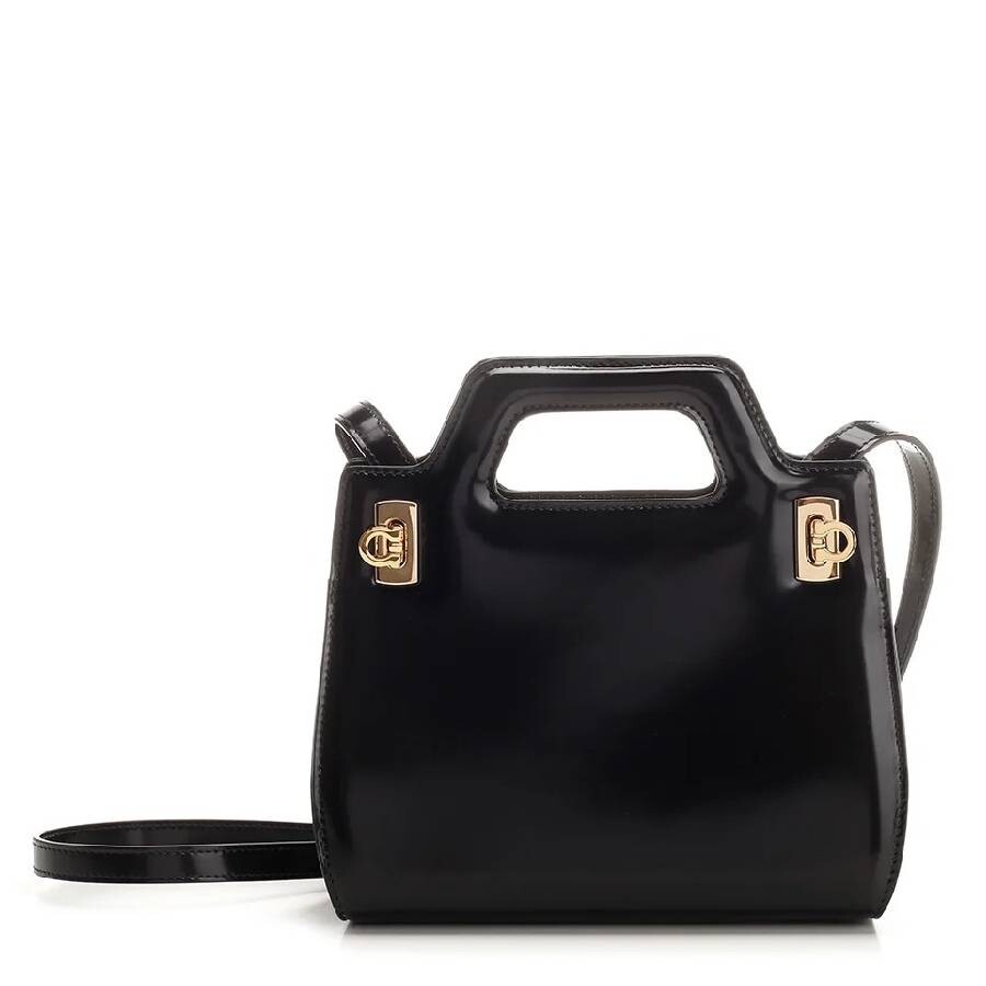 Ferragamo Open Box - Salvatore Ferragamo Brown Leather Trapezio