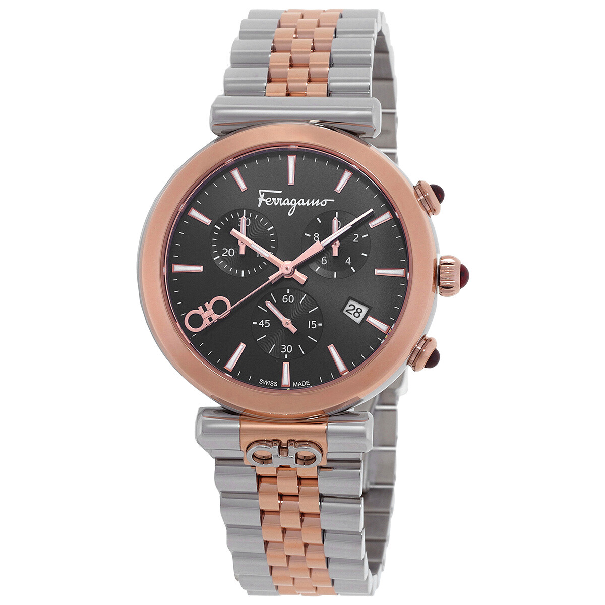 Ferragamo Ora Quartz Black Dial Watch SFYB02524