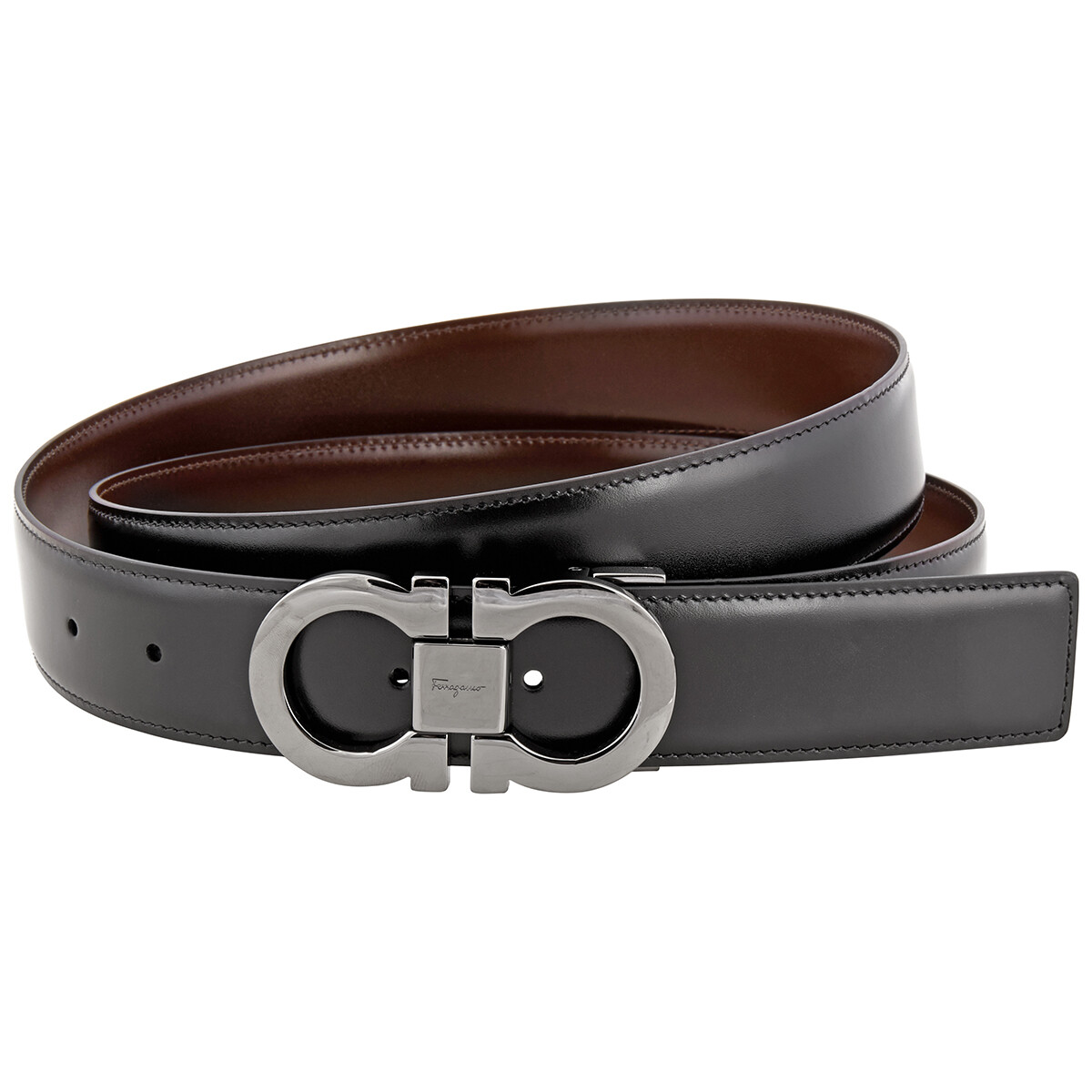 Salvatore Ferragamo ベルト ベージュ Salvatore Ferragamo ヴァラ グログラン リボン ベルト ベージュ