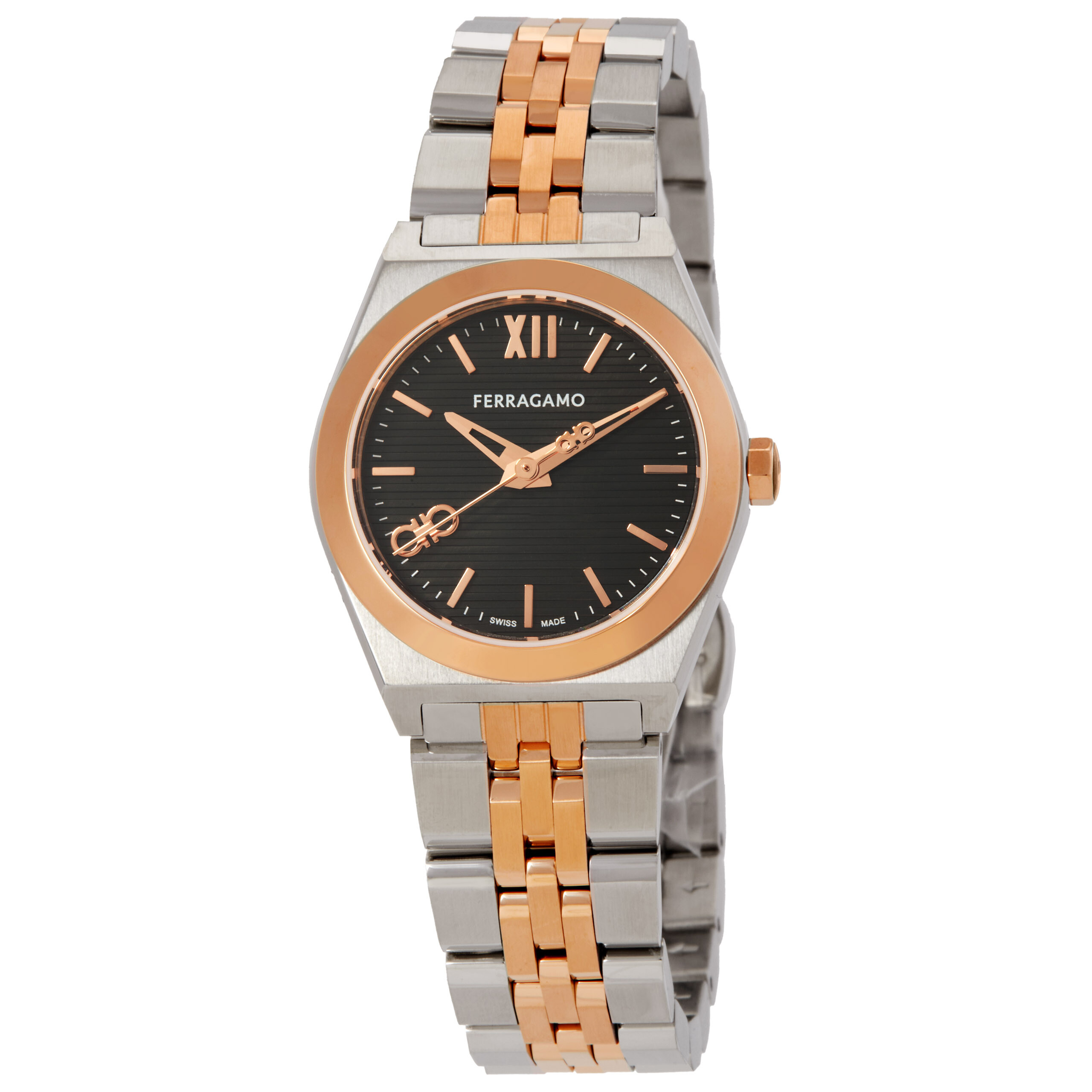 Ferragamo Vega New Quartz Black Dial Ladies Watch SFKJ00624