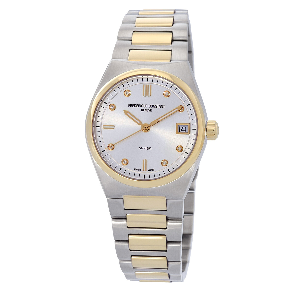 Frederique Constant Highlife Quartz Diamond Silver Dial Ladies Watch FC-240VD2NH3B