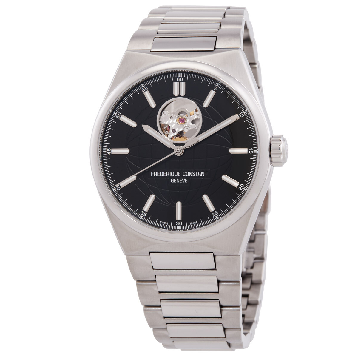 Frederique Constant Highlife Heart Beat Automatic Black Dial Men's Watch FC-310B4NH6B