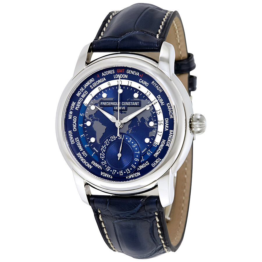 Frederique Constant Worldtimer Automatic Men's Watch FC-718NWM4H6