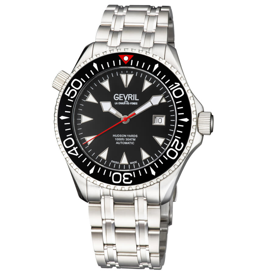 Gevril Hudson Yards Automatic Black Dial Men's Watch 48800