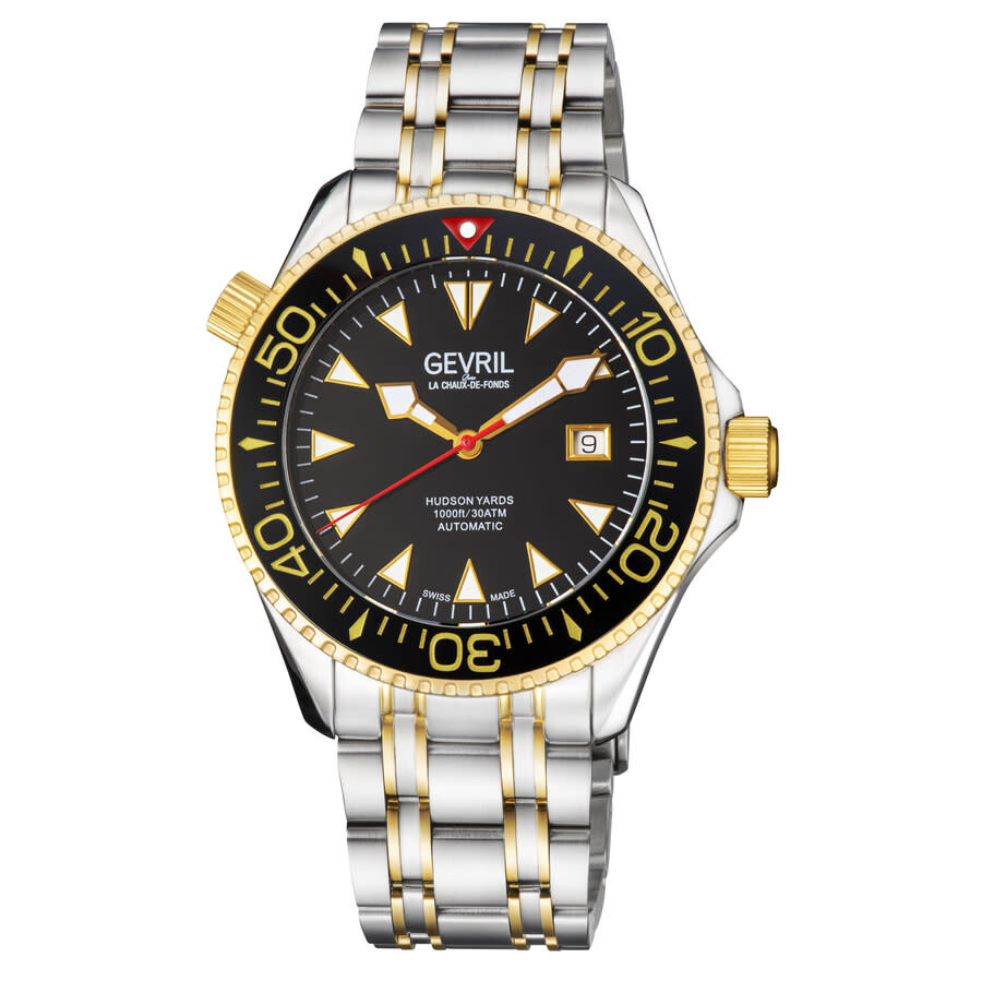 Gevril Hudson Yards Automatic Black Dial Men's Watch 48802