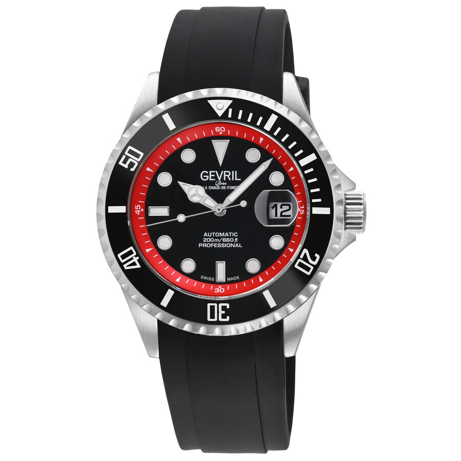Gevril Wall Street Automatic Black Dial Men's Watch 41853R