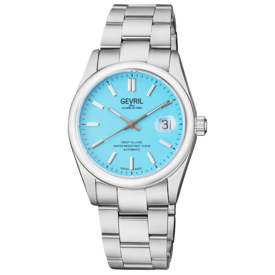 Gevril West Village Automatic Blue Dial Men's Watch 48911