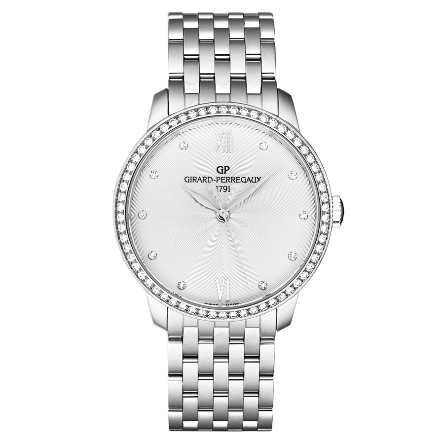 Girard Perregaux 1966 Automatic Diamond Silver Dial Ladies Watch 49523D11A171-11A
