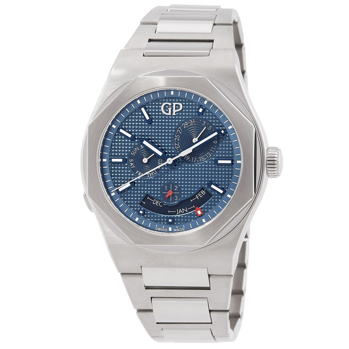 Girard Perregaux Laureato Perpetual Automatic Blue Dial Watch 81035-11-431-11A