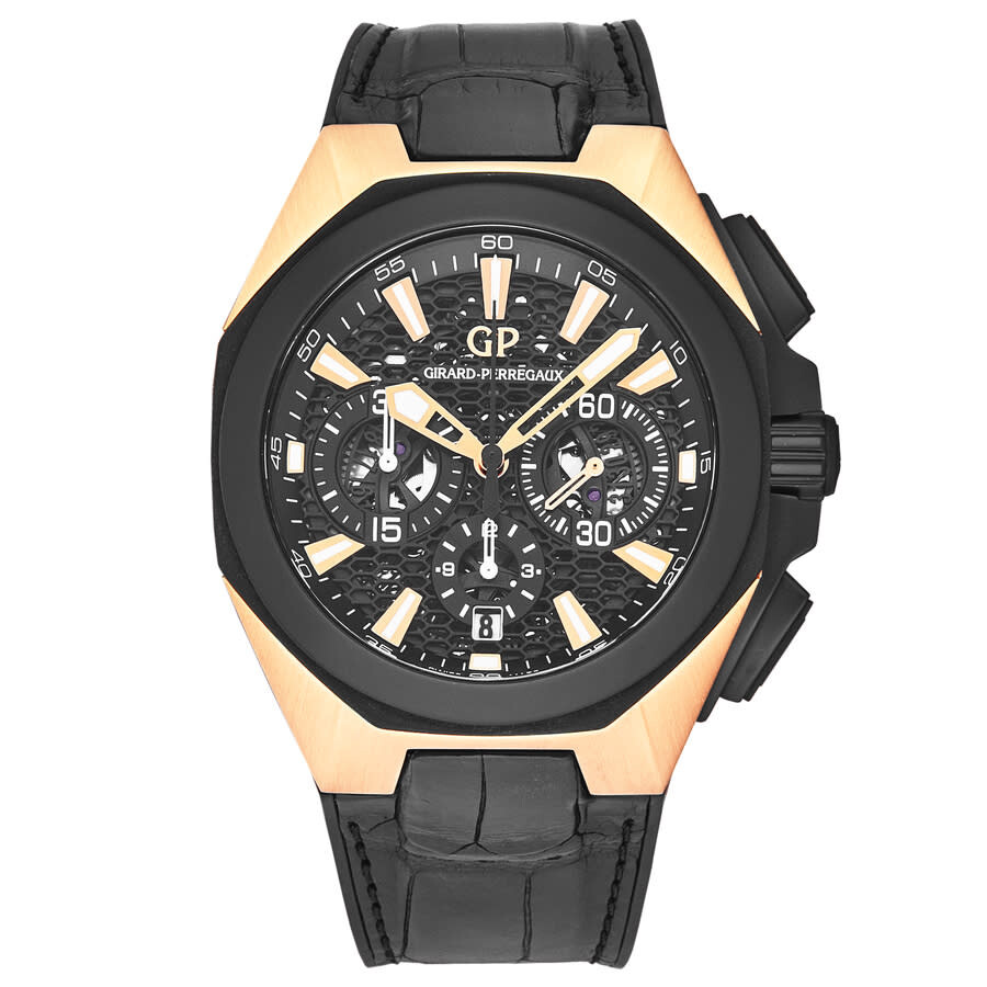 Girard Perregaux Sea Hawk Chronograph Automatic Black Dial Men's Watch 49971-34-632-BB6C