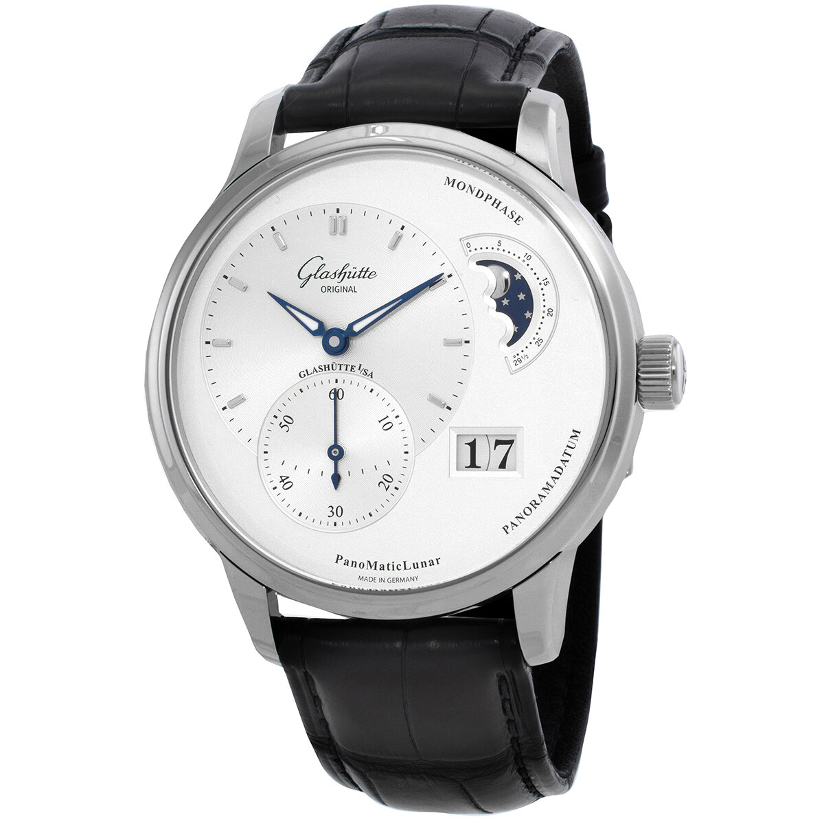 Glashutte Automatic Silver Dial Watch 1-90-02-42-32-01