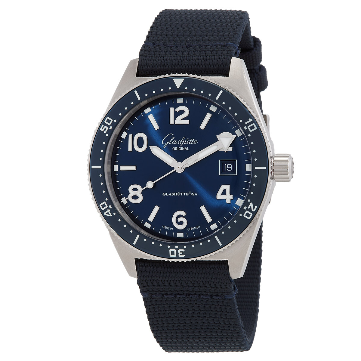 Glashutte Original SeaQ Automatic Blue Dial Men's Watch 1-39-11-09-81-34