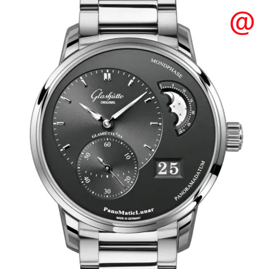 Glashutte PanoMaticLunar Automatic Grey Dial Men's Watch 1-90-02-43-32-71