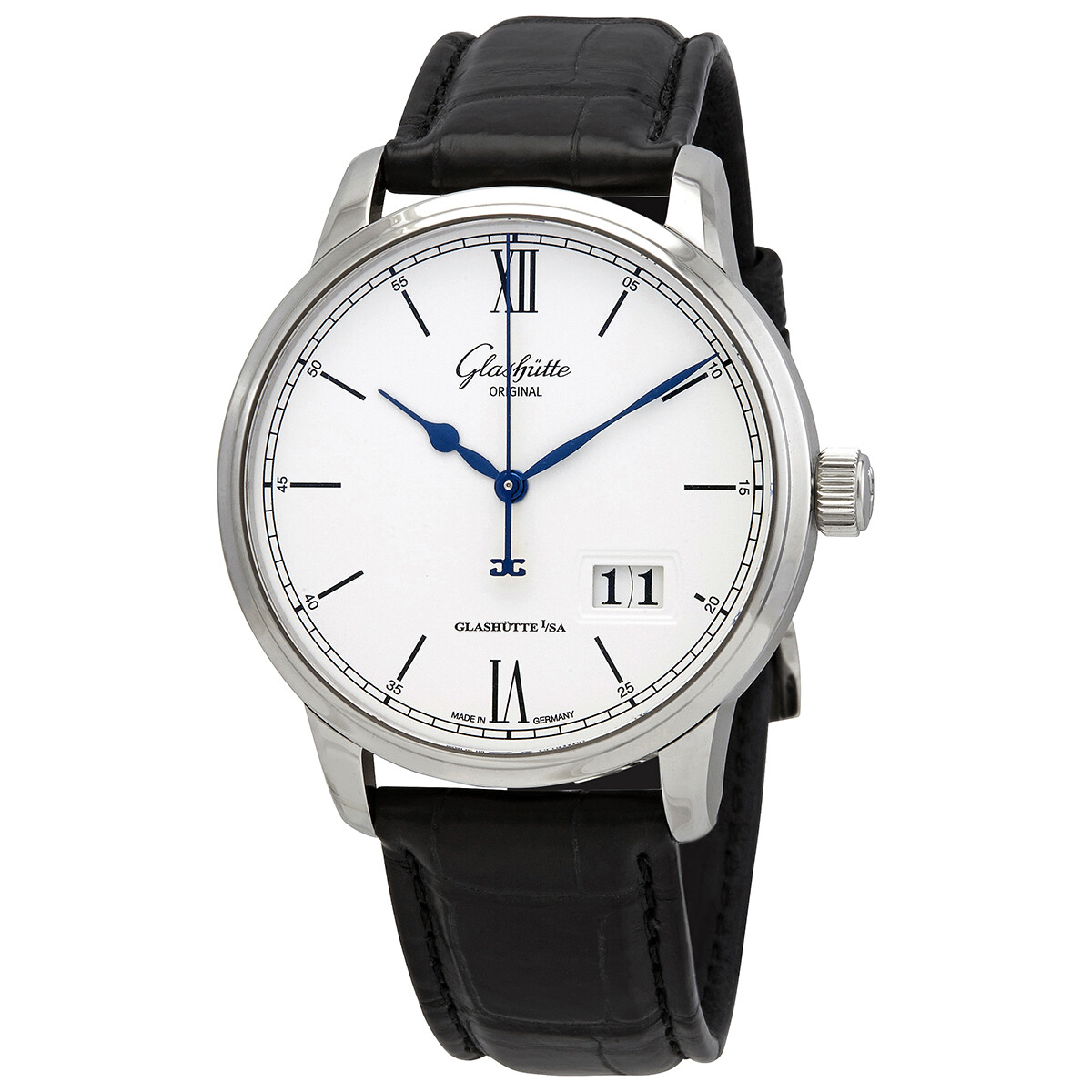 Glashutte Senator Excellence Panorama Automatic Silver Dial Men's Watch 1-36-03-01-02-30